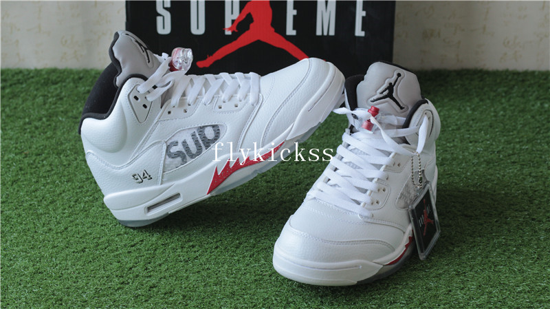 Air Jordan 5 Retro Supreme White